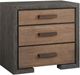 Universal Explore Home™ Modern Black/Brown Nightstand-0