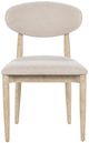 Classic Home Tiber 2-Piece Cream Washed Upholstered Dining Chair Set-3