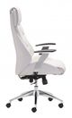 Zuo® Boutique White Comfort Office Chair-2
