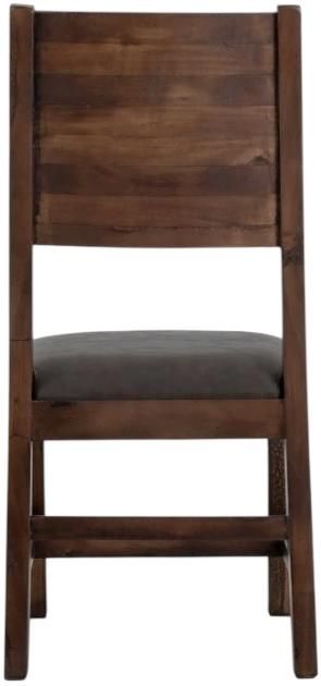 International Furniture Direct Parota Brown Side Chair-3