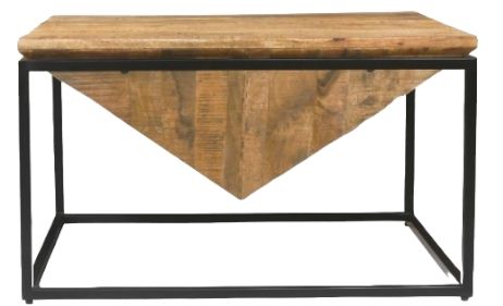 Jaipur Furniture Industrial Slim Black/Brown Open Bookcase-1