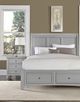 Vaughan-Bassett Bonanza Gray King Sleigh Storage Bed-2