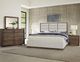 LM Co Home By Vaughan-Bassett Crafted Oak by Ben & Erin Napier Aged Gray/Oatmeal King Upholstered Panel Bed-1