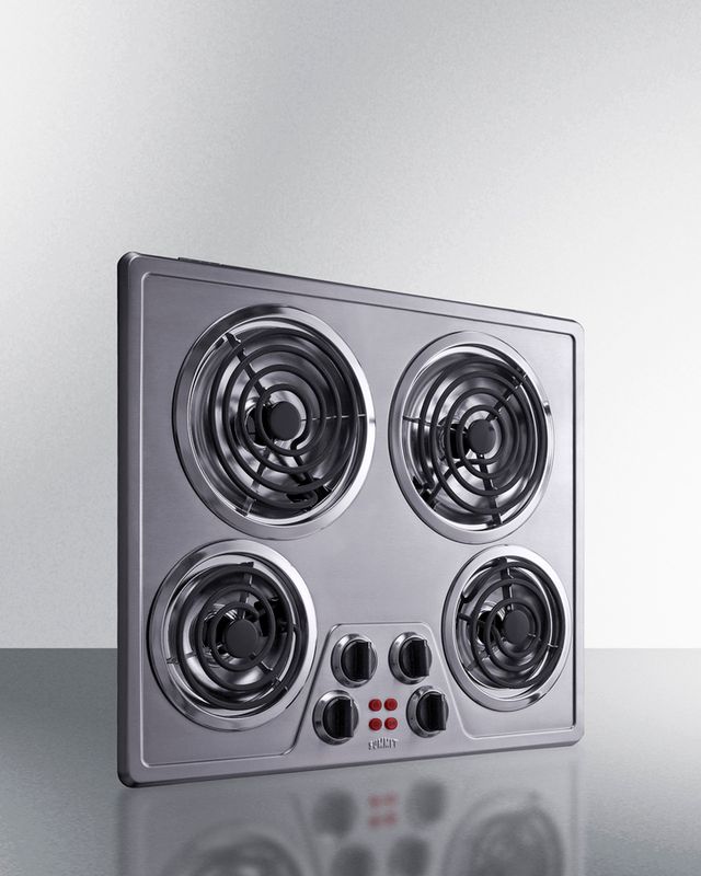 Summit® 24" Stainless Steel Electric Cooktop-3