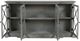 Jofran Inc. Carrington Gray Large Breakfront Cabinet-2