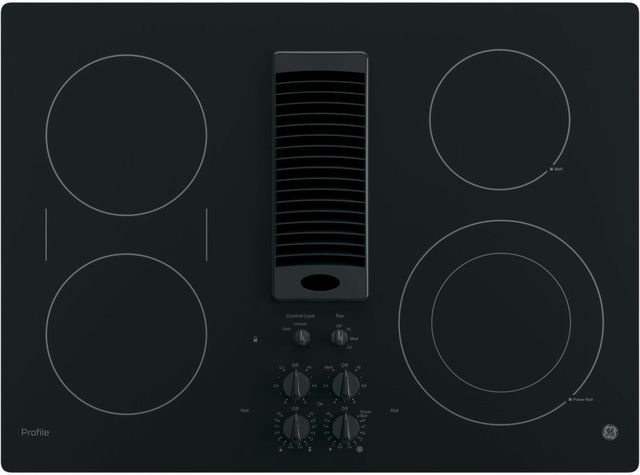 GE Profile™ 30" Black Electric Cooktop-0
