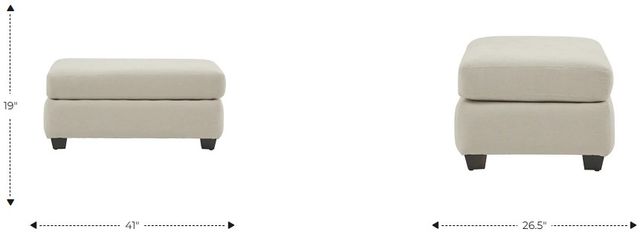 La-Z-Boy® Charlie Lotus Ottoman-2