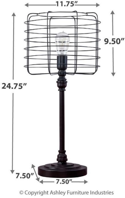 Signature Design by Ashley® Javan Antique Black Metal Table Lamp-1