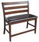 Intercon Kona Brown/Raisin Ladder Back Dining Bench -0