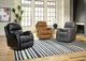 HomeStretch Phantom Black Manual Glider Recliner-1
