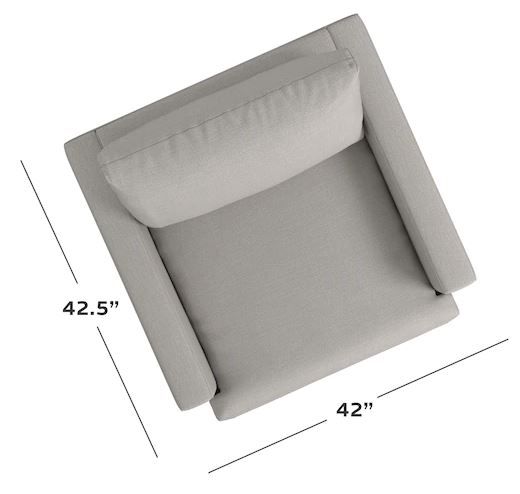 Bassett® Furniture Allure Smoke Chair-2