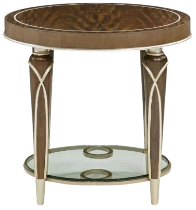 Michael Amini® Villa Cherie Hazelnut End Table-1