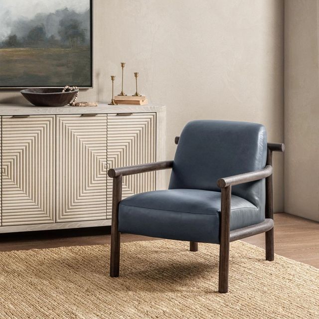 Classic Home Azoria Mystic Blue Accent Chair-1