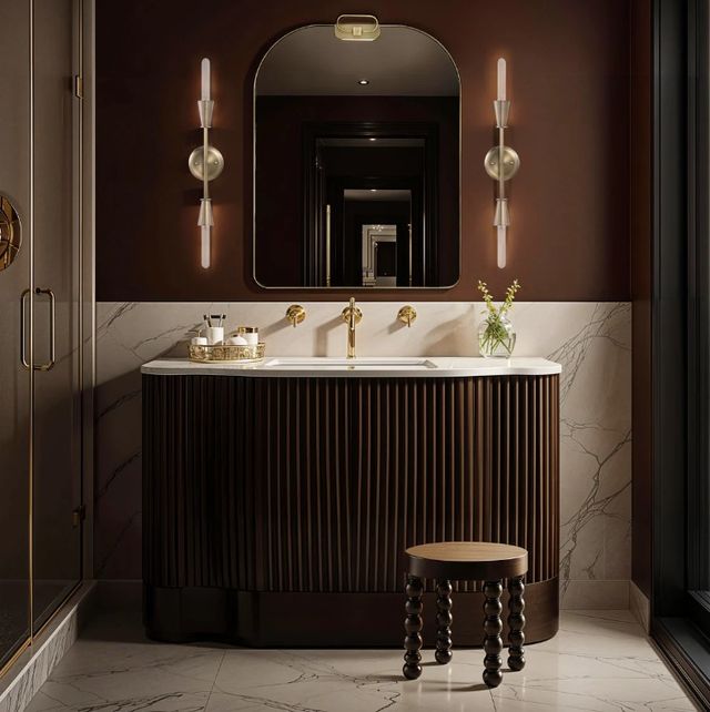 Renwil® Oro Antique Brushed Brass Accent Mirror-1