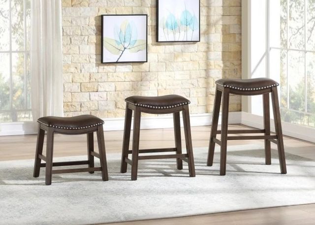 Homelegance® Ordway Brown 18" Stool-1