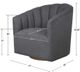 Uttermost® Cuthbert Light Charcoal Gray Swivel Chair-2