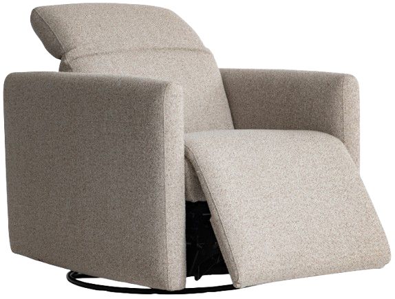 Bernhardt Livvy Bernhardt Living Beige Power Reclining Swivel Chair-1