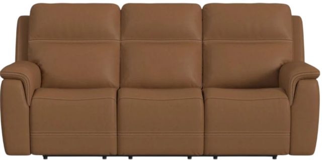 Flexsteel® Sawyer Harvest Leather Power Reclining Sofa with Power Headrests and Lumbar-2