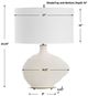 Uttermost® Duostacked White Table Lamp-2