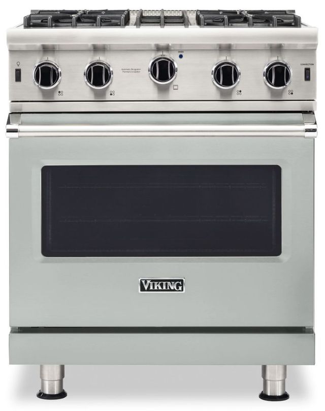 Viking® 5 Series 30" Arctic Grey Pro Style Liquid Propane Range-0