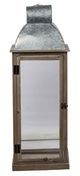 A & B Home 3-Piece Brown/Silver Outdoor Lantern Set-1