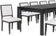 Furniture of America® Hatton Cross Weathered Black Dining Table-0