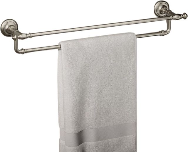 KOHLER® Artifacts® 24" Vibrant Brushed Nickel Double Towel Bar-1