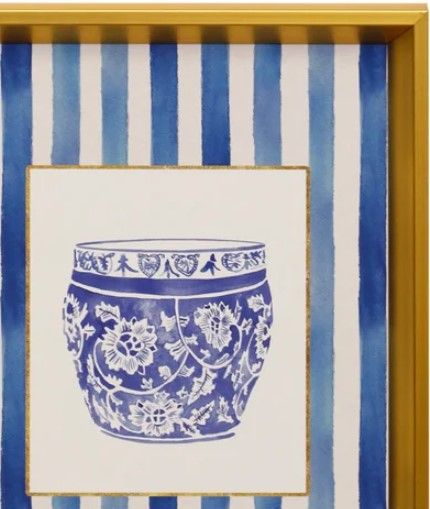 Stylecraft Tamara Day for Stylecraft Chinoiserie Vase IV 12" Wall Art-1