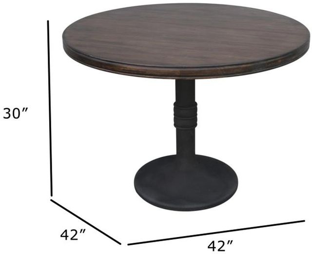 Nest Home Collections Sadie Java 42" Round Dining Table-2
