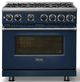 Viking® 7 Series 36" Slate Blue Pro Style Natural Gas Range-3