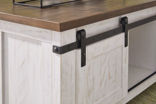 Signature Design by Ashley® Wystfield Brown Coffee Table with Antique White Base-4