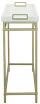 Fairfield® East Camden Pearl Console Table with Antique Brass Base-2