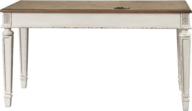 Signature Design by Ashley® Realyn White/Brown Office Desk-2