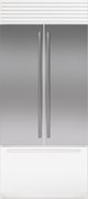 Sub-Zero® Classic 36" Stainless Steel French Door Refrigerator Door Panel Kit with Tubular Handle-0