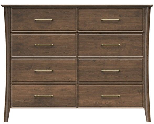 Country View Woodworking Westroom Bedroom Brown Maple 56" Dresser-0