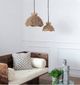 A & B Home 2-Piece Brown Rope Woven Chandeliers-2