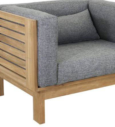 YHD Kelvin Brown/Gray Lounge Chair-1