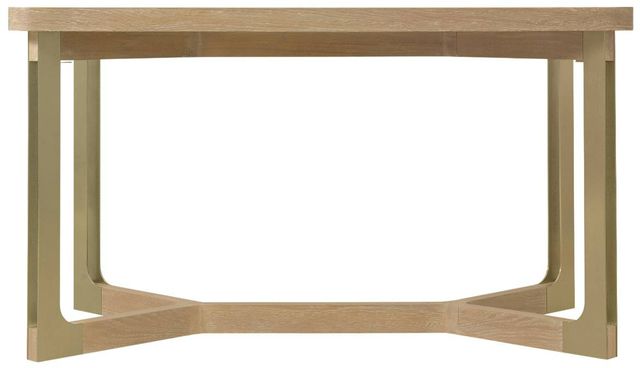 Hooker® Furniture Banyon Bay Desert Oak Counter Gathering Table with Brushed Brass Base-2