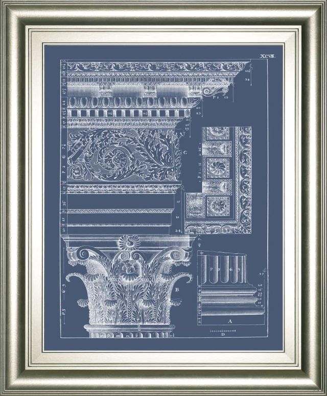 Classy Living Vision Studio Column and Cornice Blueprint II Wall Art-0
