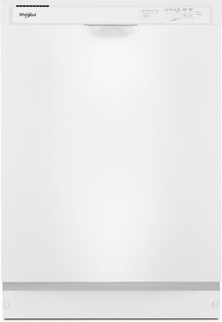 Whirlpool® 24" White Front Control Built In Dishwasher