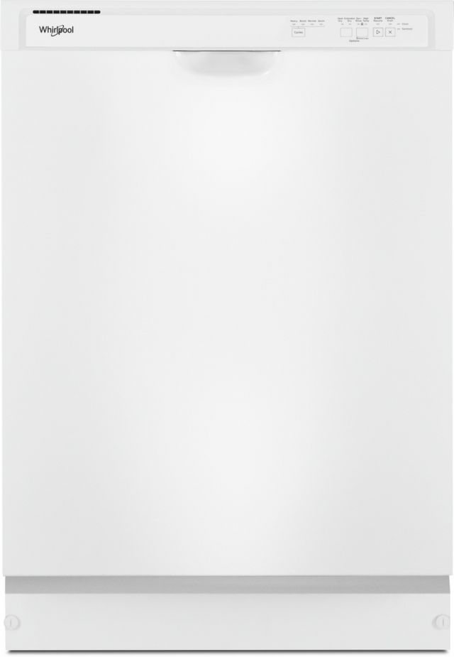 Whirlpool® 24" White Front Control Built In Dishwasher