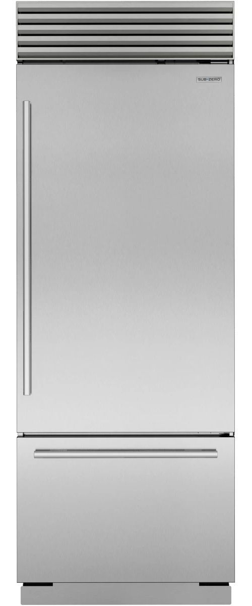 Sub-Zero® Classic Series 30" 17 Cu. Ft. Stainless Steel Built-In Bottom Freezer Refrigerator-0