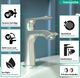 Hansgrohe Metris Brushed Nickel Single-Hole Faucet 100 with Pop-Up Drain-3
