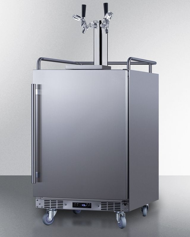 Summit® Commercial 24" Stainless Steel Built-In Outdoor Beer Kegerator-2