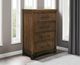 International Furniture Direct Walnut Reddish Brown Chest-1