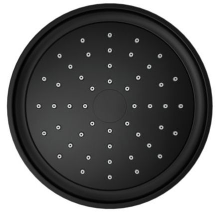 KOHLER® Purist® Matte Black 1.5 GPM Single-Function Showerhead-4