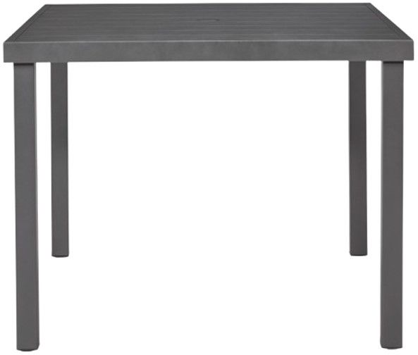 Signature Design by Ashley® Point Bonita Gray Aluminum Outdoor Dining Table-2