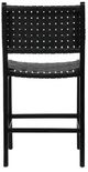 Dovetail Furniture Dale Antique Black Leather Counter Stool-3