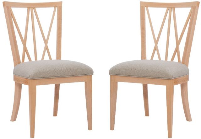Linon Elektra 2-Piece Beige/Natural Dining Chair Set-0