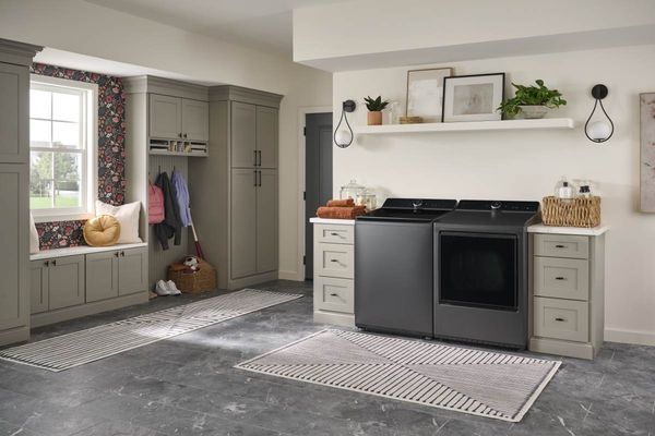 LG 5.5 Cu. Ft. Matte Black Top Load Washer